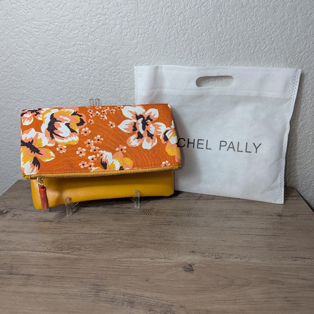 Rachel Pally Floral Fringe Zip Clutch